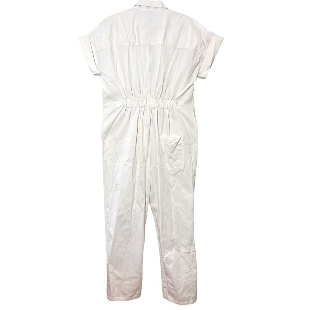 Rachel Comey Workwear Coverall Jumpsuit White Denim Utility Oversize Pockets 8 - Picture 3 of 10